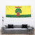 Senegal Christmas Tapestry with Yellow-Green-Red Design, Baobab Tree, and National Coat of Arms Motif - Wonder Print Shop
