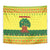 Senegal Christmas Tapestry with Yellow-Green-Red Design, Baobab Tree, and National Coat of Arms Motif - Wonder Print Shop