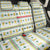 Senegal Christmas Back Car Seat Cover with White-Green-Yellow Design, Golden Lion, and Festive Stars Motif - Wonder Print Shop