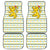 Senegal Christmas Car Mats with White-Green-Yellow Design, Golden Lion, and Festive Stars Motif - Wonder Print Shop