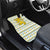 Senegal Christmas Car Mats with White-Green-Yellow Design, Golden Lion, and Festive Stars Motif - Wonder Print Shop