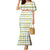 Senegal Christmas Family Matching Mermaid Dress and Hawaiian Shirt with White-Green-Yellow Design, Golden Lion, and Festive Stars Motif - Wonder Print Shop