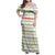 Senegal Christmas Family Matching Off Shoulder Maxi Dress and Hawaiian Shirt with White-Green-Yellow Design, Golden Lion, and Festive Stars Motif - Wonder Print Shop