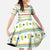 Senegal Christmas Family Matching Short Sleeve Bodycon Dress and Hawaiian Shirt with White-Green-Yellow Design, Golden Lion, and Festive Stars Motif - Wonder Print Shop