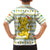 Senegal Christmas Family Matching Summer Maxi Dress and Hawaiian Shirt with White-Green-Yellow Design, Golden Lion, and Festive Stars Motif - Wonder Print Shop