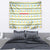 Senegal Christmas Tapestry with White-Green-Yellow Design, Golden Lion, and Festive Stars Motif - Wonder Print Shop