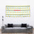 Senegal Christmas Tapestry with White-Green-Yellow Design, Golden Lion, and Festive Stars Motif - Wonder Print Shop