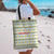 Senegal Christmas Tote Bag with White-Green-Yellow Design, Golden Lion, and Festive Stars Motif - Wonder Print Shop
