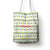 Senegal Christmas Tote Bag with White-Green-Yellow Design, Golden Lion, and Festive Stars Motif - Wonder Print Shop