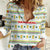 Senegal Christmas Women Casual Shirt with White-Green-Yellow Design, Golden Lion, and Festive Stars Motif - Wonder Print Shop