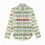 Senegal Christmas Women Casual Shirt with White-Green-Yellow Design, Golden Lion, and Festive Stars Motif - Wonder Print Shop