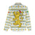 Senegal Christmas Women Casual Shirt with White-Green-Yellow Design, Golden Lion, and Festive Stars Motif - Wonder Print Shop