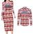 Czech Republic Christmas Couples Matching Long Sleeve Bodycon Dress and Long Sleeve Button Shirt with Red-White Checkered Design, Double-Tailed Lion, and Festive Motif - Wonder Print Shop