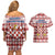 Czech Republic Christmas Couples Matching Off Shoulder Short Dress and Hawaiian Shirt with Red-White Checkered Design, Double-Tailed Lion, and Festive Motif - Wonder Print Shop
