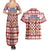 Czech Republic Christmas Couples Matching Summer Maxi Dress and Hawaiian Shirt with Red-White Checkered Design, Double-Tailed Lion, and Festive Motif - Wonder Print Shop