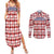 Czech Republic Christmas Couples Matching Summer Maxi Dress and Long Sleeve Button Shirt with Red-White Checkered Design, Double-Tailed Lion, and Festive Motif - Wonder Print Shop