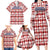 Czech Republic Christmas Family Matching Long Sleeve Bodycon Dress and Hawaiian Shirt with Red-White Checkered Design, Double-Tailed Lion, and Festive Motif - Wonder Print Shop