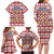 Czech Republic Christmas Family Matching Long Sleeve Bodycon Dress and Hawaiian Shirt with Red-White Checkered Design, Double-Tailed Lion, and Festive Motif - Wonder Print Shop