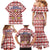 Czech Republic Christmas Family Matching Mermaid Dress and Hawaiian Shirt with Red-White Checkered Design, Double-Tailed Lion, and Festive Motif - Wonder Print Shop