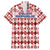 Czech Republic Christmas Family Matching Mermaid Dress and Hawaiian Shirt with Red-White Checkered Design, Double-Tailed Lion, and Festive Motif - Wonder Print Shop