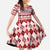 Czech Republic Christmas Family Matching Off The Shoulder Long Sleeve Dress and Hawaiian Shirt with Red-White Checkered Design, Double-Tailed Lion, and Festive Motif - Wonder Print Shop