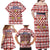 Czech Republic Christmas Family Matching Off Shoulder Maxi Dress and Hawaiian Shirt with Red-White Checkered Design, Double-Tailed Lion, and Festive Motif - Wonder Print Shop