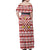 Czech Republic Christmas Family Matching Off Shoulder Maxi Dress and Hawaiian Shirt with Red-White Checkered Design, Double-Tailed Lion, and Festive Motif - Wonder Print Shop