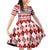 Czech Republic Christmas Family Matching Off Shoulder Short Dress and Hawaiian Shirt with Red-White Checkered Design, Double-Tailed Lion, and Festive Motif - Wonder Print Shop