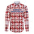 Czech Republic Christmas Family Matching Off Shoulder Short Dress and Hawaiian Shirt with Red-White Checkered Design, Double-Tailed Lion, and Festive Motif - Wonder Print Shop