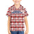 Czech Republic Christmas Family Matching Off Shoulder Short Dress and Hawaiian Shirt with Red-White Checkered Design, Double-Tailed Lion, and Festive Motif - Wonder Print Shop