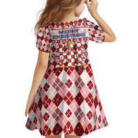 Czech Republic Christmas Family Matching Puletasi and Hawaiian Shirt with Red-White Checkered Design, Double-Tailed Lion, and Festive Motif - Wonder Print Shop