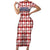 Czech Republic Christmas Family Matching Short Sleeve Bodycon Dress and Hawaiian Shirt with Red-White Checkered Design, Double-Tailed Lion, and Festive Motif - Wonder Print Shop
