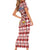 Czech Republic Christmas Family Matching Short Sleeve Bodycon Dress and Hawaiian Shirt with Red-White Checkered Design, Double-Tailed Lion, and Festive Motif - Wonder Print Shop