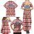 Czech Republic Christmas Family Matching Summer Maxi Dress and Hawaiian Shirt with Red-White Checkered Design, Double-Tailed Lion, and Festive Motif - Wonder Print Shop