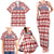 Czech Republic Christmas Family Matching Tank Maxi Dress and Hawaiian Shirt with Red-White Checkered Design, Double-Tailed Lion, and Festive Motif - Wonder Print Shop
