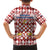 Czech Republic Christmas Kid Hawaiian Shirt with Red-White Checkered Design, Double-Tailed Lion, and Festive Motif - Wonder Print Shop