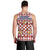 Czech Republic Christmas Men Tank Top with Red-White Checkered Design, Double-Tailed Lion, and Festive Motif - Wonder Print Shop