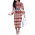 Czech Republic Christmas Off The Shoulder Long Sleeve Dress with Red-White Checkered Design, Double-Tailed Lion, and Festive Motif - Wonder Print Shop