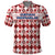 Czech Republic Christmas Polo Shirt with Red-White Checkered Design, Double-Tailed Lion, and Festive Motif - Wonder Print Shop