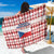 Czech Republic Christmas Sarong with Red-White Checkered Design, Double-Tailed Lion, and Festive Motif - Wonder Print Shop