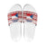 Czech Republic Christmas Slide Sandals with Red-White Checkered Design, Double-Tailed Lion, and Festive Motif - Wonder Print Shop