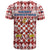 Czech Republic Christmas T Shirt with Red-White Checkered Design, Double-Tailed Lion, and Festive Motif - Wonder Print Shop