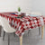 Czech Republic Christmas Tablecloth with Red-White Checkered Design, Double-Tailed Lion, and Festive Motif - Wonder Print Shop