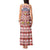 Czech Republic Christmas Tank Maxi Dress with Red-White Checkered Design, Double-Tailed Lion, and Festive Motif - Wonder Print Shop