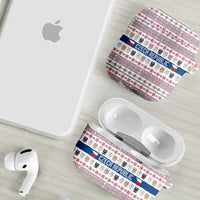 Czech Republic Christmas AirPods Case with Folk Embroidery Design, National Coat of Arms, and Festive Motif - Wonder Print Shop