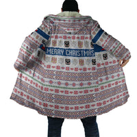 Czech Republic Christmas Cloak with Folk Embroidery Design, National Coat of Arms, and Festive Motif - Wonder Print Shop