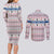 Czech Republic Christmas Couples Matching Long Sleeve Bodycon Dress and Long Sleeve Button Shirt with Folk Embroidery Design, National Coat of Arms, and Festive Motif - Wonder Print Shop