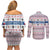 Czech Republic Christmas Couples Matching Off Shoulder Short Dress and Long Sleeve Button Shirt with Folk Embroidery Design, National Coat of Arms, and Festive Motif - Wonder Print Shop