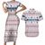 Czech Republic Christmas Couples Matching Short Sleeve Bodycon Dress and Hawaiian Shirt with Folk Embroidery Design, National Coat of Arms, and Festive Motif - Wonder Print Shop