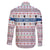 Czech Republic Christmas Family Matching Long Sleeve Bodycon Dress and Hawaiian Shirt with Folk Embroidery Design, National Coat of Arms, and Festive Motif - Wonder Print Shop